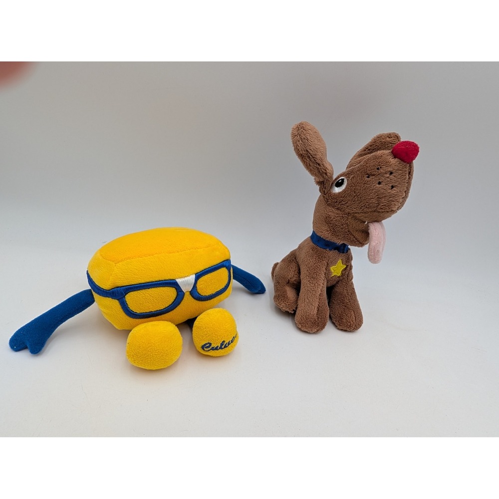 Culvers Plush Lot Curdis Cheese Curd Fudge Dog Yellow Brown 2015 2017